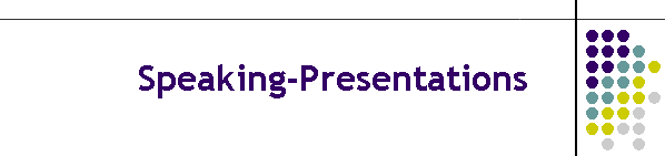 Speaking-Presentations